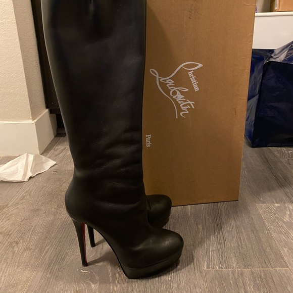christian louboutin platform boots